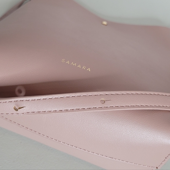 SAMARA Peony (Soft Pink) Vegan Leather Medium Shoulder Bag / Crossbody Bag - Picture 13 of 16